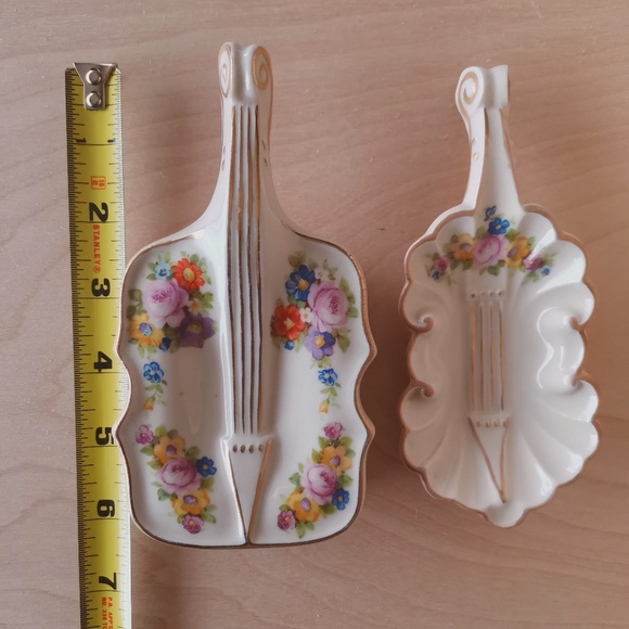Vintage Fine China Porcelain Violin Dish and Jewelry box - Picture 8 of 8